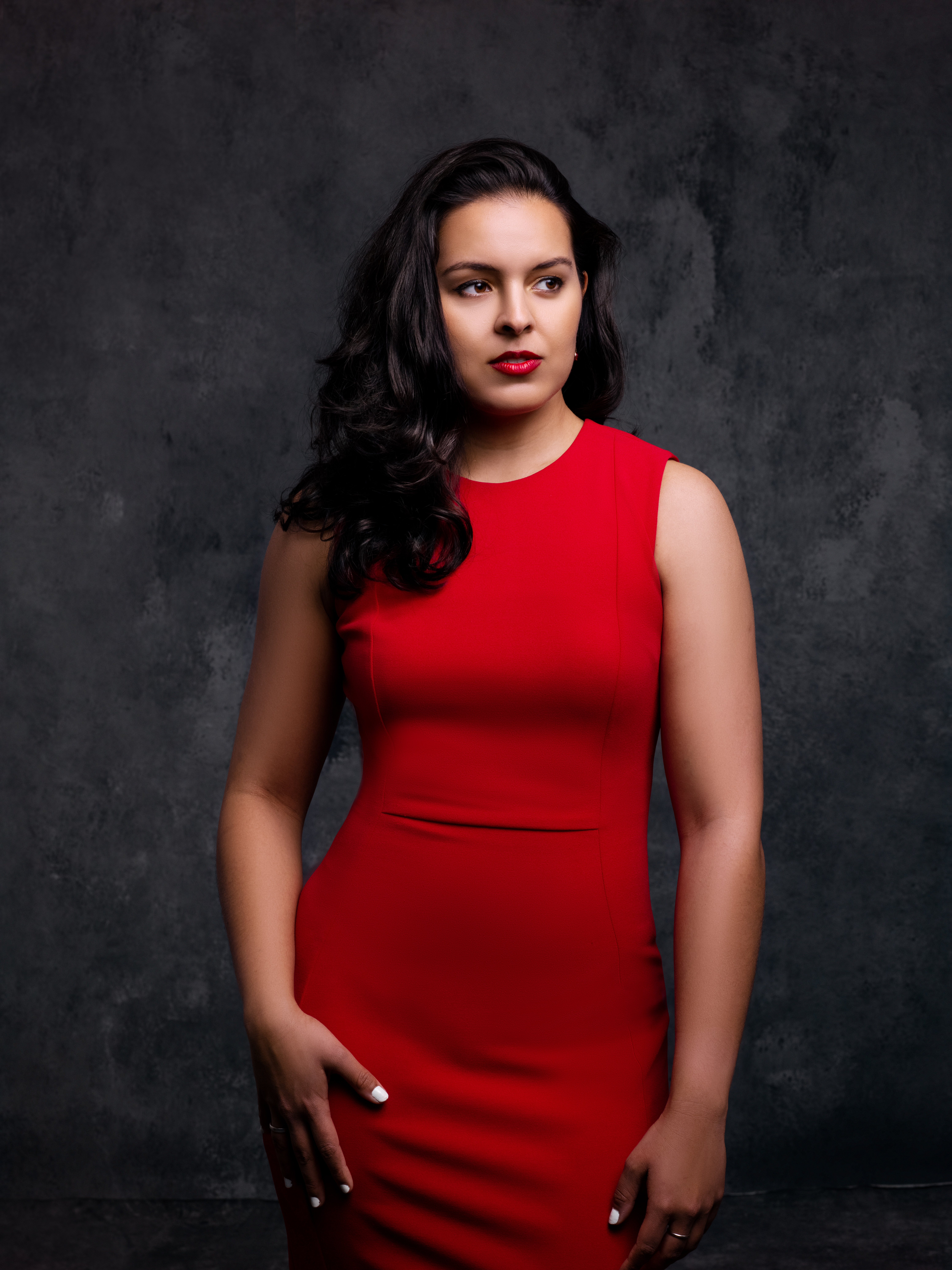 Red dress soprano Nadia Marshall